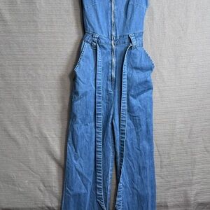 American‎ Bazi Light Blue Denim Jumpsuit